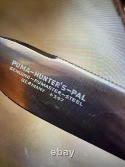 Puma Hunters Pal Fixed Blade 6397 Knife With Sheath Vintage excelent condition