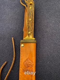 Puma Hunters Pal Fixed Blade 6397 Knife With Sheath Vintage excelent condition