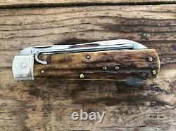 Puma Jagdmesser Hunters Knife made in Germany Pre-1965 Sambar Stag handle