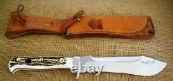 Puma White Puma Steel Fixed Blade Knife, Stag, Sheath, 6377, 1971