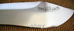 Puma White Puma Steel Fixed Blade Knife, Stag, Sheath, 6377, 1971