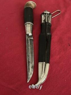 Puukko Antique Finnish Hunting Knife Original Sheath