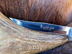 Queen Steel #82, Made in USA, Fixed Blade Knife with Sheath, Winterbottom, 8