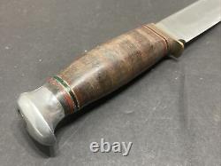 R. J. Richter Fixed Blade Soligen Germany Bowie Knife Leather Handle NOS #1