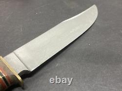 R. J. Richter Fixed Blade Soligen Germany Bowie Knife Leather Handle NOS #1