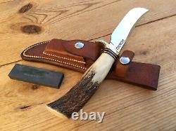 RANDALL MODEL 4-5 BIG GAME SKINNER KNIFE STAG HANDLE VIETNAM WAR ERA c. 1965-1969