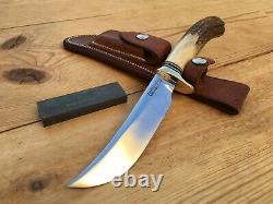 RANDALL MODEL 4-5 BIG GAME SKINNER KNIFE STAG HANDLE VIETNAM WAR ERA c. 1965-1969