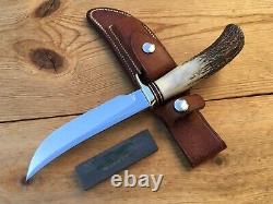 RANDALL MODEL 4-5 BIG GAME SKINNER KNIFE STAG HANDLE VIETNAM WAR ERA c. 1965-1969