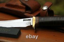 RANDALL ORLANDO FL. COMBAT fighting knife sheath stone 44 signed leather FLORIDA