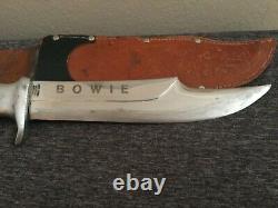 RARE 1950s SOLINGEN GERMANY 13.5 RHINO BOWIE 469 STAG BONE AFRICAN HUNTER KNIFE