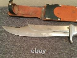 RARE 1950s SOLINGEN GERMANY 13.5 RHINO BOWIE 469 STAG BONE AFRICAN HUNTER KNIFE