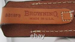 RARE & BEAUTIFUL BROWNING STAG HANDLE FOLDING KNIFE With ORIGINAL LEATHER SHEATH