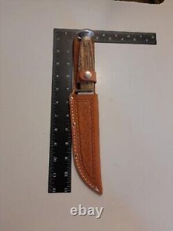 RARE Case Vintage Fixed Blade- With Leather case Collectible