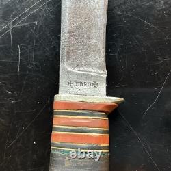 RARE Collector's Fixed Blade Knife, Alfred Williams Sheffield England EBRO Cross