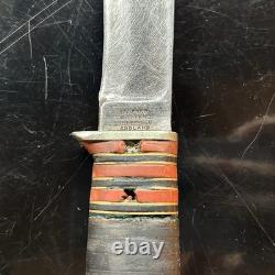 RARE Collector's Fixed Blade Knife, Alfred Williams Sheffield England EBRO Cross