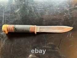 RARE Collector's Fixed Blade Knife, Alfred Williams Sheffield England EBRO Cross