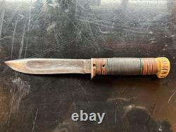 RARE Collector's Fixed Blade Knife, Alfred Williams Sheffield England EBRO Cross