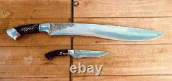 RARE Golok Sembelih Sword Traditional Indonesian Pencak Silat With Backup Knife