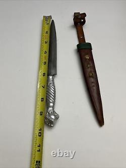 RARE HOFFRITZ SOLINGEN GERMANY HUNTING KNIFE Dagger Eagle Claw & Ball W SHEATH