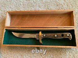 RARE Hunting Knife PUMA Trappers Companion#6385 +Leather Sheath & Original Box
