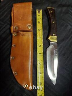 (RARE) N. Selvey Custom, Hand Forged, Hunting Knife With Sheath