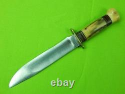 RARE US WW2 Marbles Gladstone 2 Line Stamp Ideal 4 Pins Large Hunting Knife