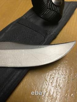 RARE/VINTAGE 1988 Buck 619 WOODSMATE Fixed Blade Knife-WithBlack SheathUSA