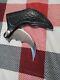RARE VINTAGE KEMPO CLAW PROTOTYPE FIXED BLADE KNIFE with orig. Leather Sheath