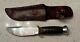 RARE Viking 1940s Eric Wedemeyer WOODCRAFT SKINNER HUNTING KNIFE And Sheath