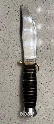 RARE Viking 1940s Eric Wedemeyer WOODCRAFT SKINNER HUNTING KNIFE And Sheath