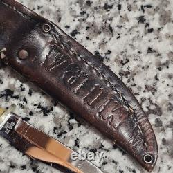 RARE Vintage 60's Fixed Blade 6 3/8 Case XX Stag Handle with Sheath NICE