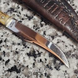 RARE Vintage 60's Fixed Blade 6 3/8 Case XX Stag Handle with Sheath NICE