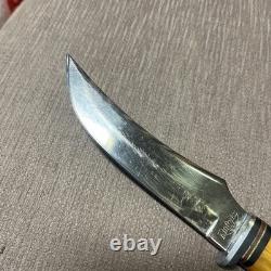 RARE, Vintage Kinfolks Trailing Point Skinner, Butterscotch-Bakelite, Sheath