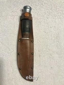 RARE Wade Butcher Teddy Hunting Knife With ORIGINAL LEATHER SHEATH England