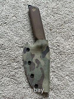 RETIRED TOPS OnPoint Tactical Fixed Blade Knife & MultiCam Sheath USA MSRP $185