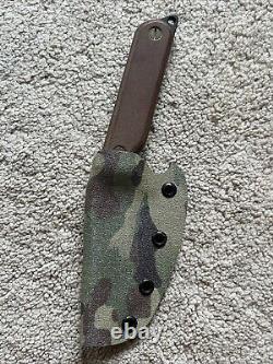 RETIRED TOPS OnPoint Tactical Fixed Blade Knife & MultiCam Sheath USA MSRP $185