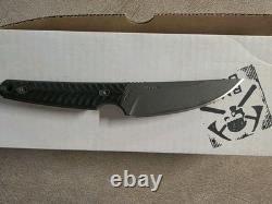 RMJ Tactical Unmei Knife Black MagnaCut Blade Black G-10 withSheath