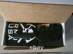 RMJ Tactical Unmei Knife Black MagnaCut Blade Black G-10 withSheath