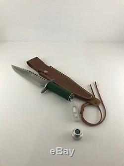 Rambo 1 Officially Licensed First Blood Fixed Blade Bowie Hunting Knife + Sheath
