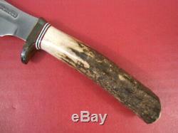 Randall Knife 8-4 Trout and Bird withOriginal Scabbard 1980's Vintage XLNT