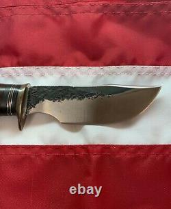 Randall Knives Hybrid Behring Made Rick Bowles Special, SS, Custom Stag Handle