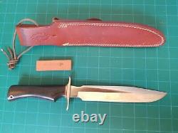 Randall Made Hunter Knife S 8 Orlando FL Micarta 12L dbl Brass Hilt Sheath
