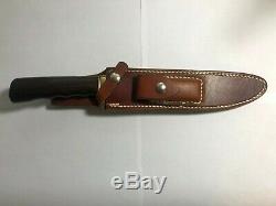 Randall Made Knife Model 5-8 with sheath and hone East Indian rosewood handle