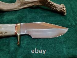 Randall Made knife, model 19-5 Bushmaster-stainless with gorgeous stag handle
