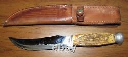 Rare 1940-41 CASE XX Model 551 5-3/4 STAG Hunting Knife in Sheath