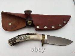 Rare 1986 T. S. GatorMeyer Anderson, AK Handcrafted Knife & Leather Sheath