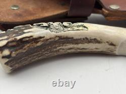 Rare 1986 T. S. GatorMeyer Anderson, AK Handcrafted Knife & Leather Sheath