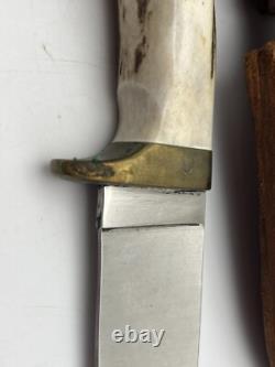 Rare 1986 T. S. GatorMeyer Anderson, AK Handcrafted Knife & Leather Sheath
