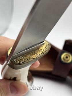 Rare 1986 T. S. GatorMeyer Anderson, AK Handcrafted Knife & Leather Sheath