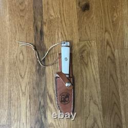 Rare 1997 Blackjack Classic Blades Woodsman Ducks Unlimited Knife Leather Sheath